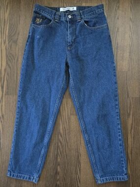 Polar Skate Co Jeans 92 Denim relaxed fit taper pants with embroidery - 30x30